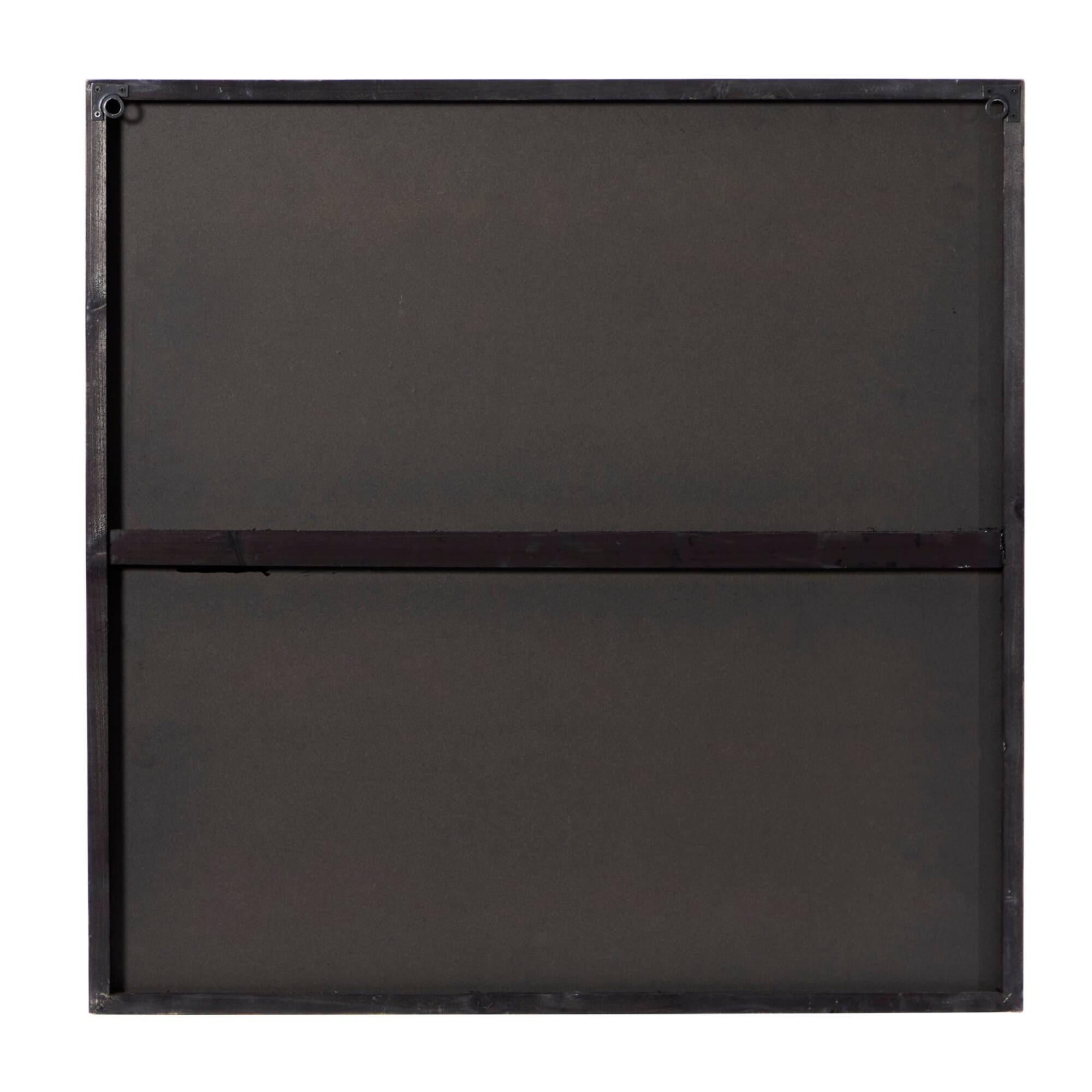 Brown Farmhouse Abstract Wood Wall Decor, 30" x 30"